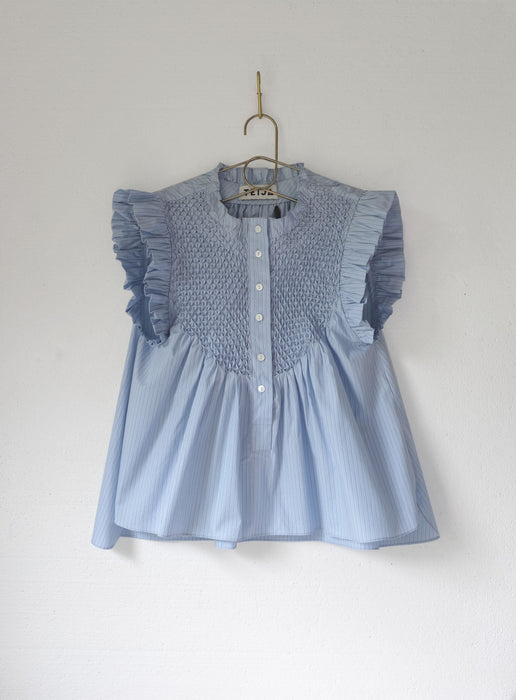 Arwen Blouse in Blue Stripe