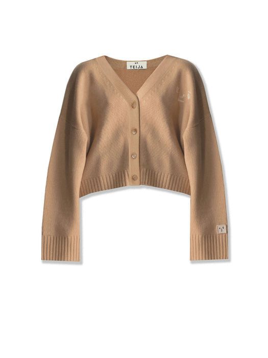 Teija xx Cashmere Cardigan in Caramel