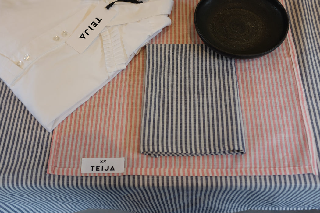 Candy Stripe Napkin Navy