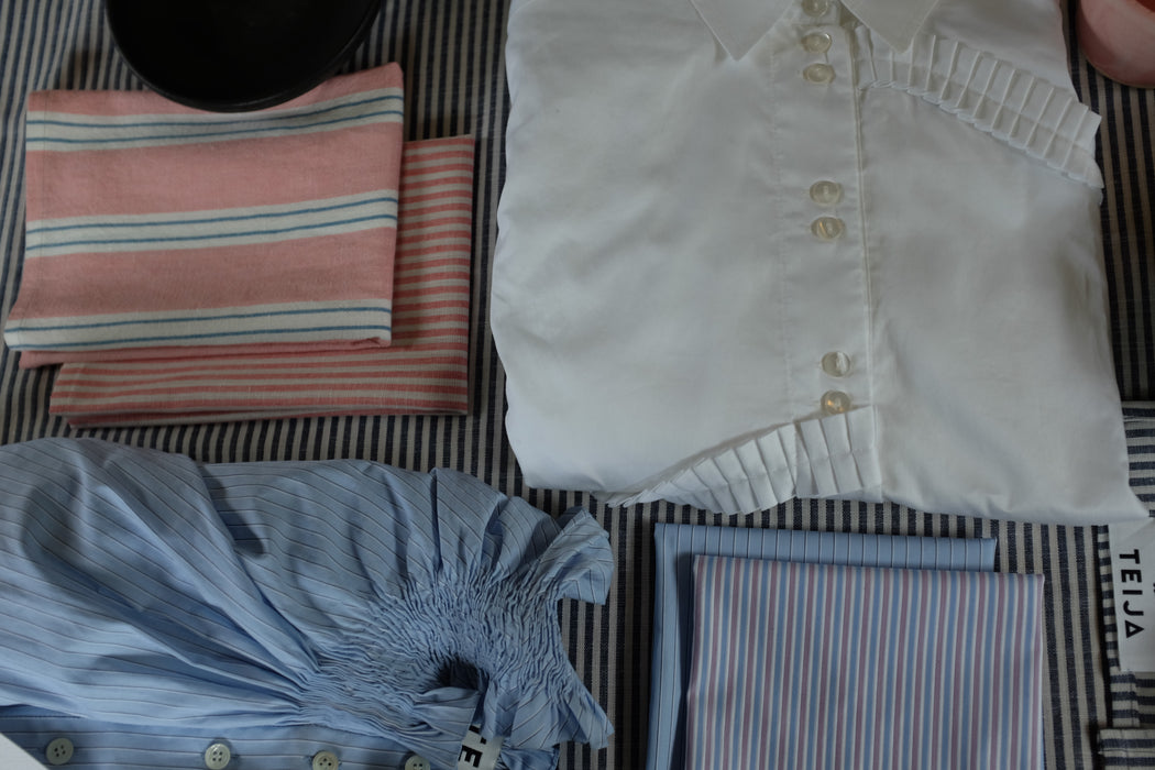 Large Stripe Napkin Pink