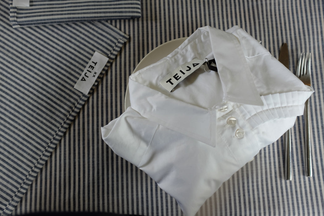 Candy Stripe Napkin Navy