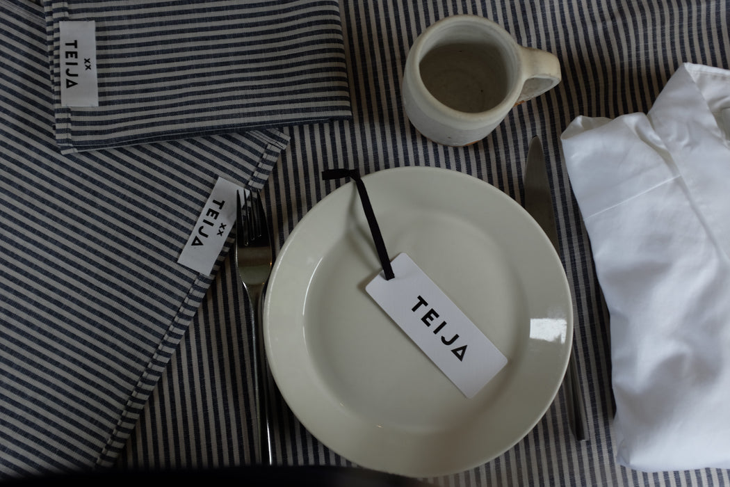 Candy Stripe Napkin Navy