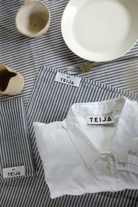 Candy Stripe Tablecloth Navy