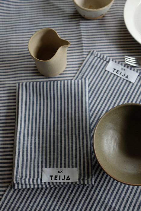 Candy Stripe Napkin Navy