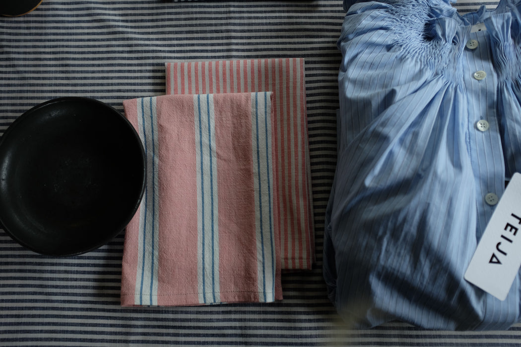 Candy Stripe Napkin Pink