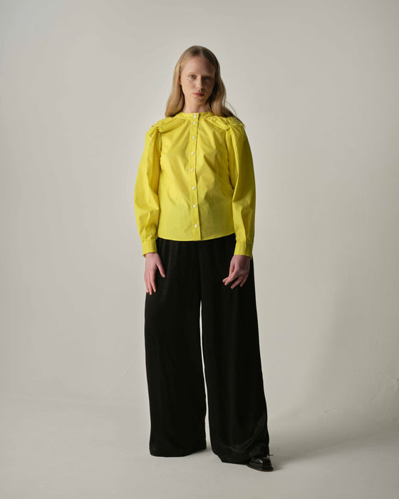 Mara Cotton Shirt in Citron