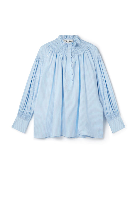 Sofia shirt in Blue Stripe - PRE ORDER ONLY