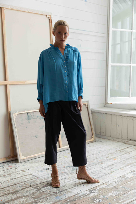Anine Blouse in Azur Blue